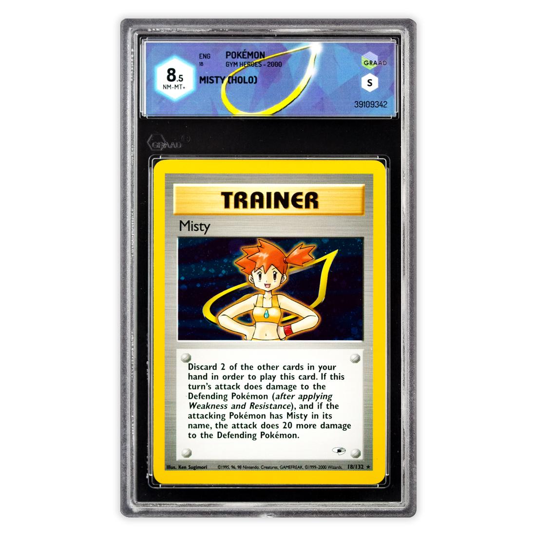 Misty 18/132- Gym Heroes 2000 - NM-MT+ 8.5