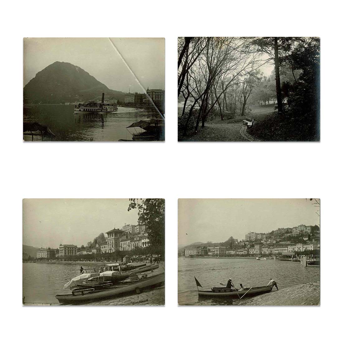N.4 Fotografie originali Lugano - Varie