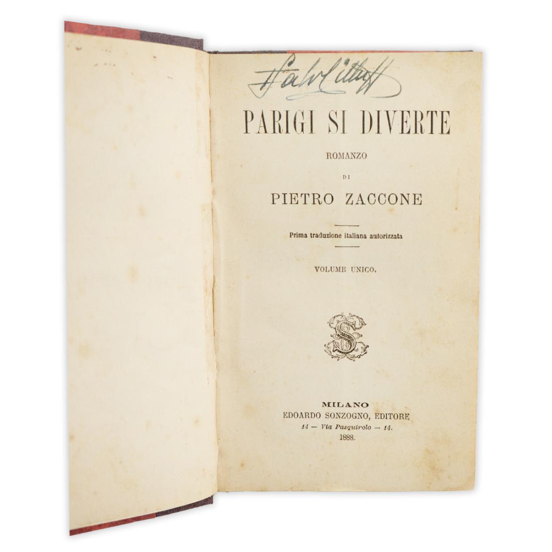 Parigi si diverte - Pietro Zaccone 1888