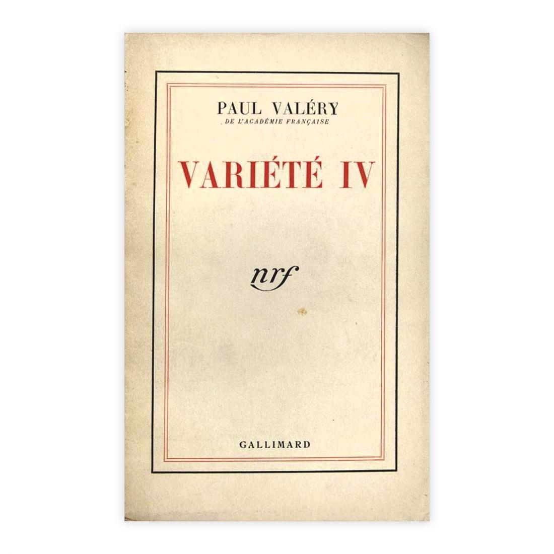 Paul Valéry - Variétè IV