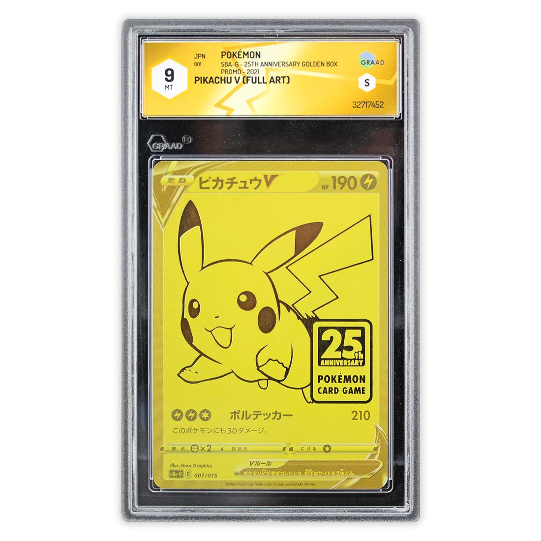 Pikachu V (Full Art) 001/015 - 25th Anniversary Golden Box …