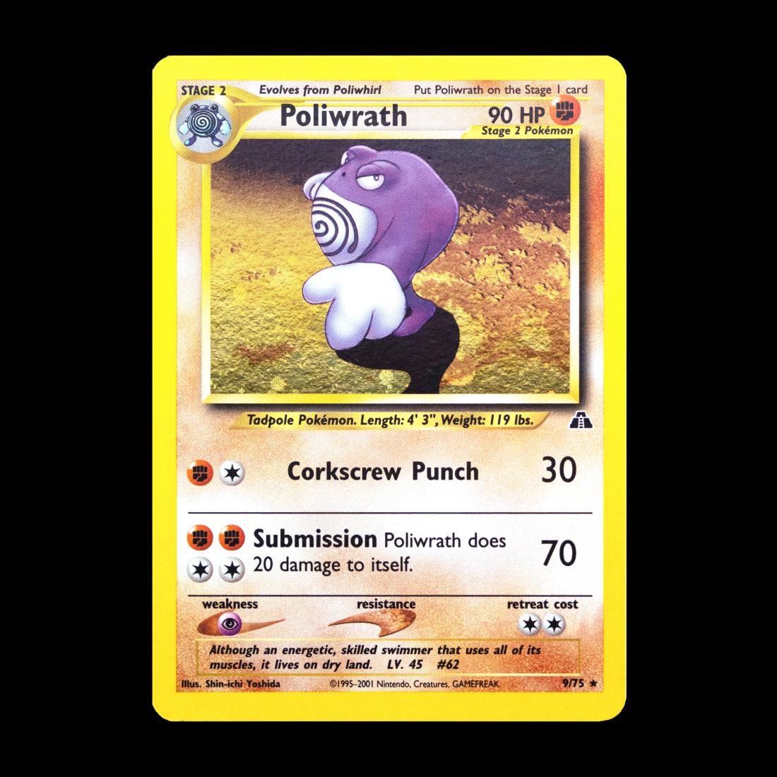 Poliwrath 9/75 Holo ENG Near Mint