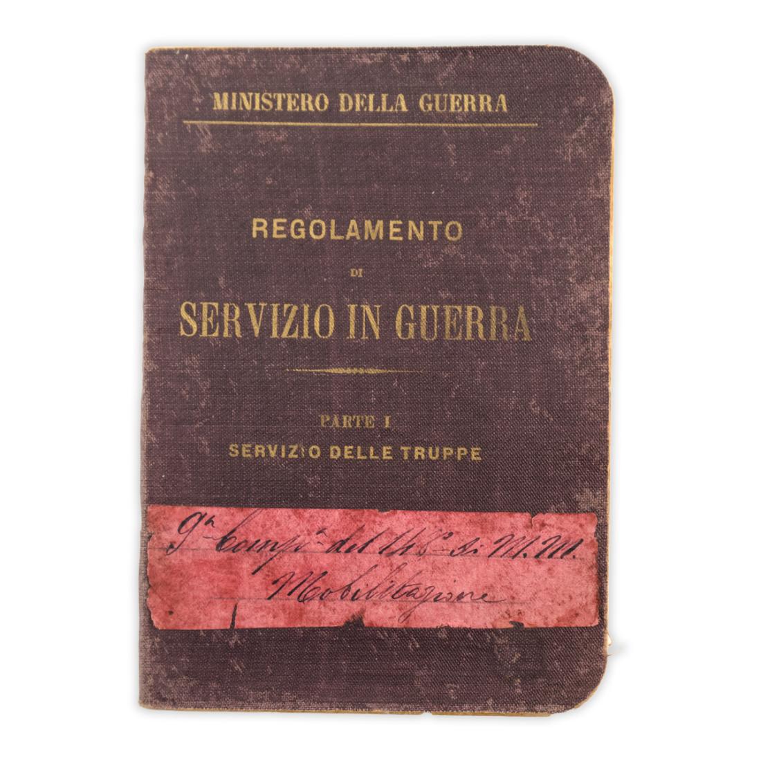 Regolamento di Servizio in guerra - Parte I