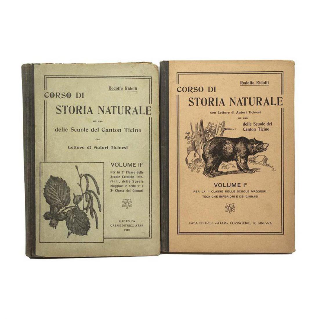 Rodolfo Ridolfi - Corso di storia naturale - 2 Volumi