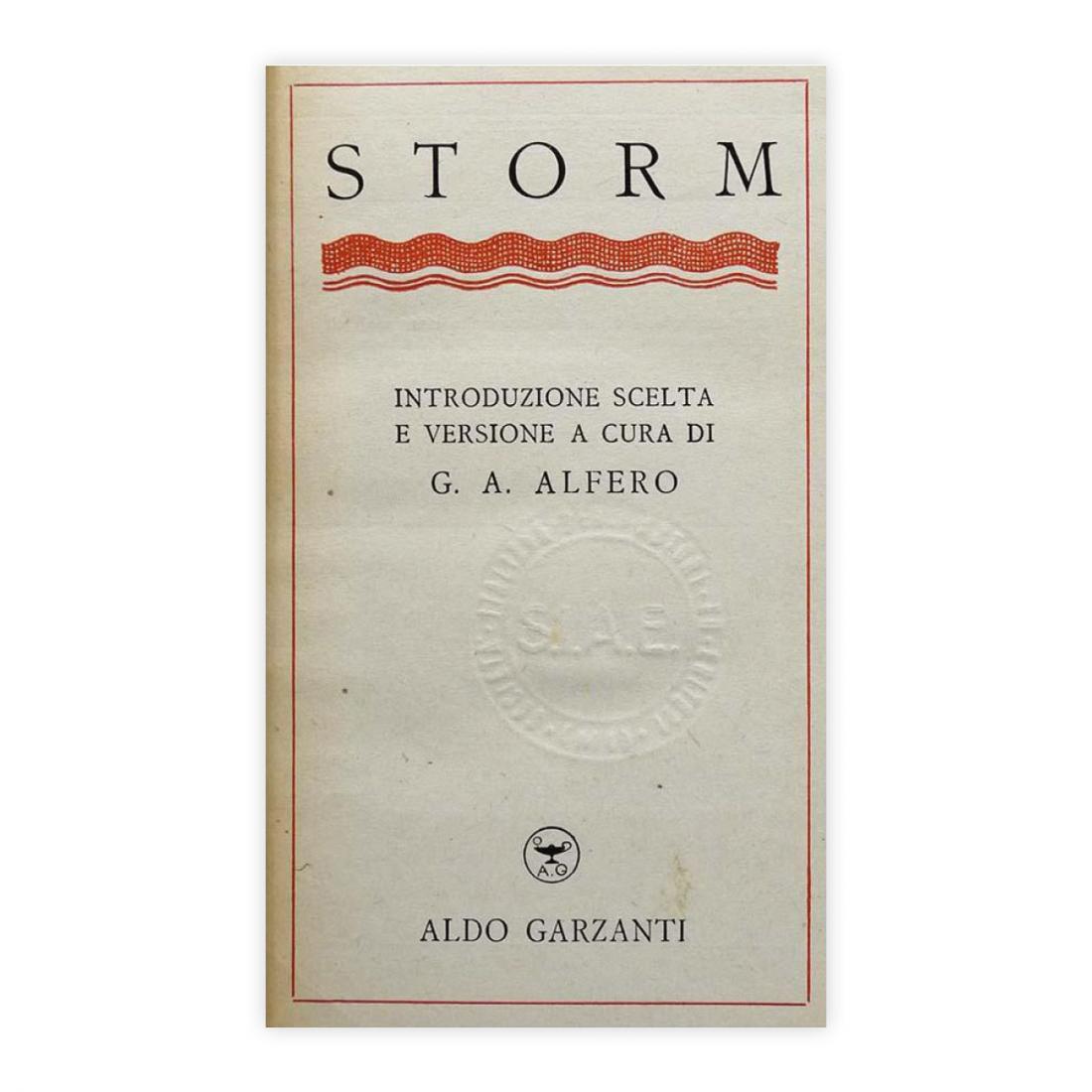 Scrittori stranieri - T.Storm