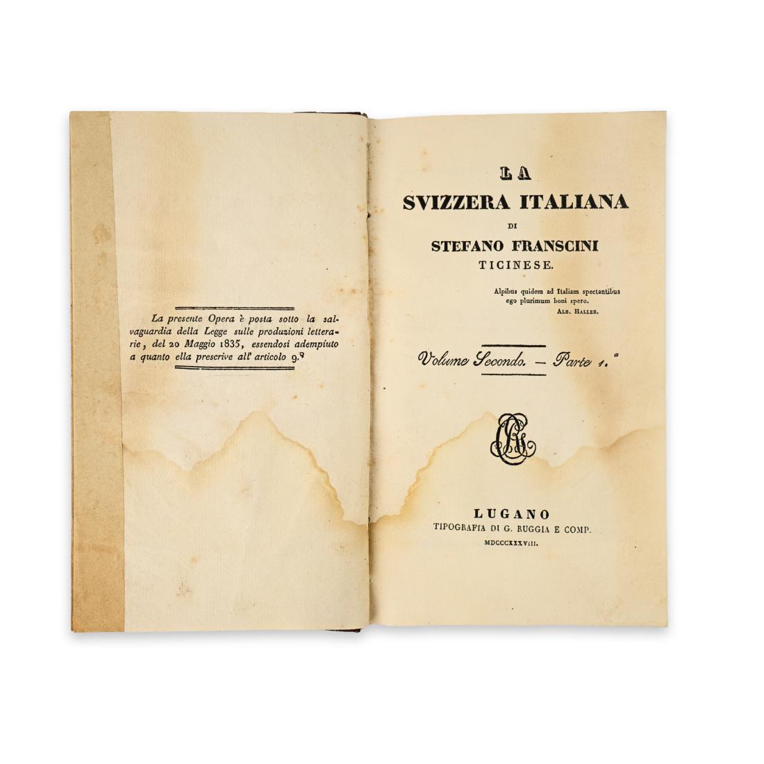 Stefano Franscini - La Svizzera italiana - Volume II parte …