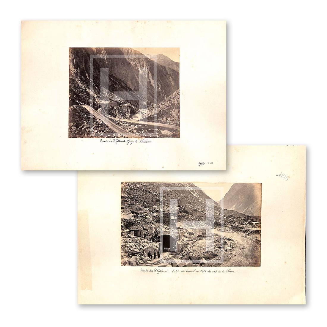 Fotografie originali - Strada del Gottardo fine '800