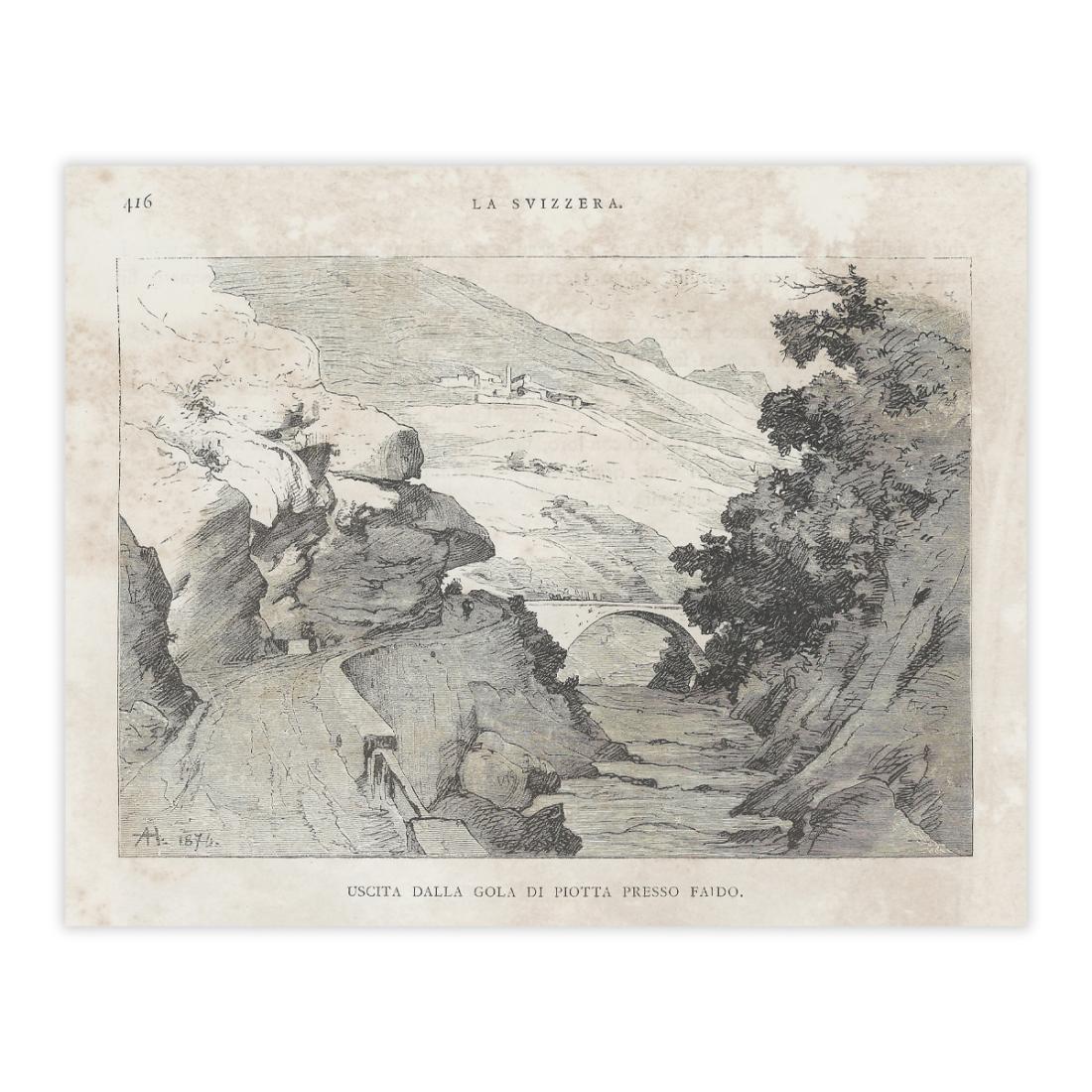 Uscita gola di piotta Faido - Fine '800