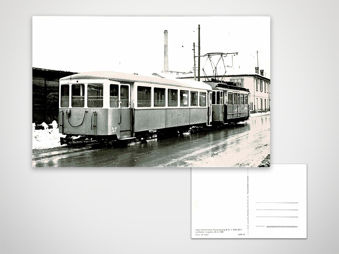 Winterlicher personenzug - La Santa Lugano