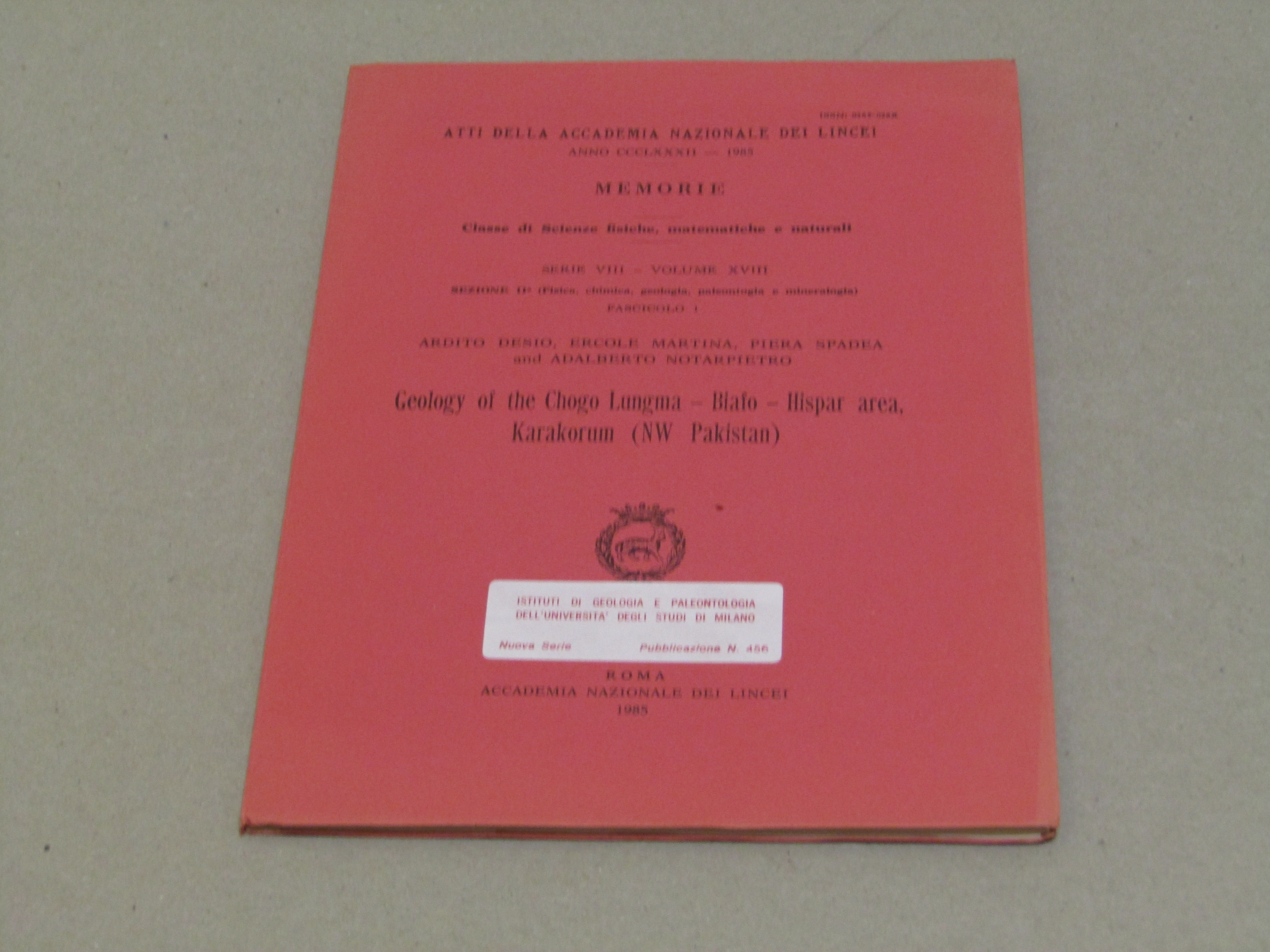 AA. VV. Geology of the Chogo Lungma - Biafo - …