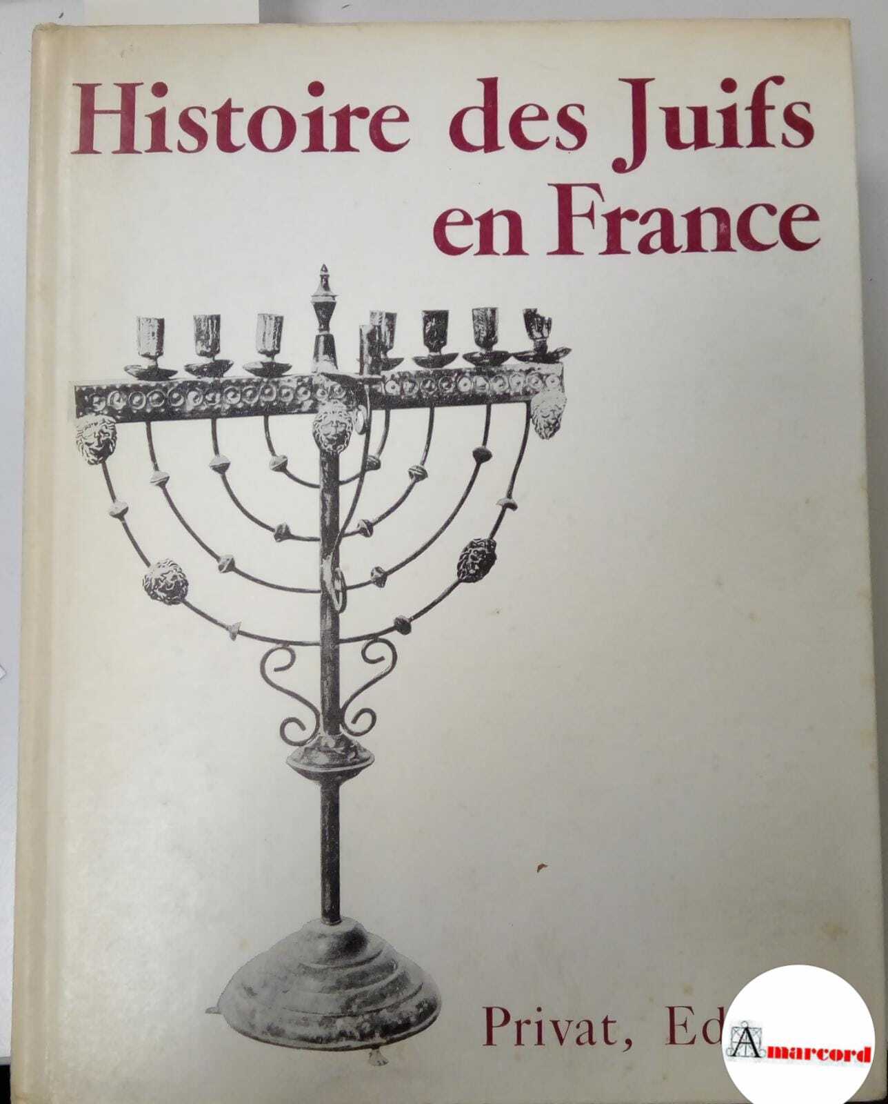 AA.VV., Histoire des Juifs en France, Edouard Privat editeur, 1972.