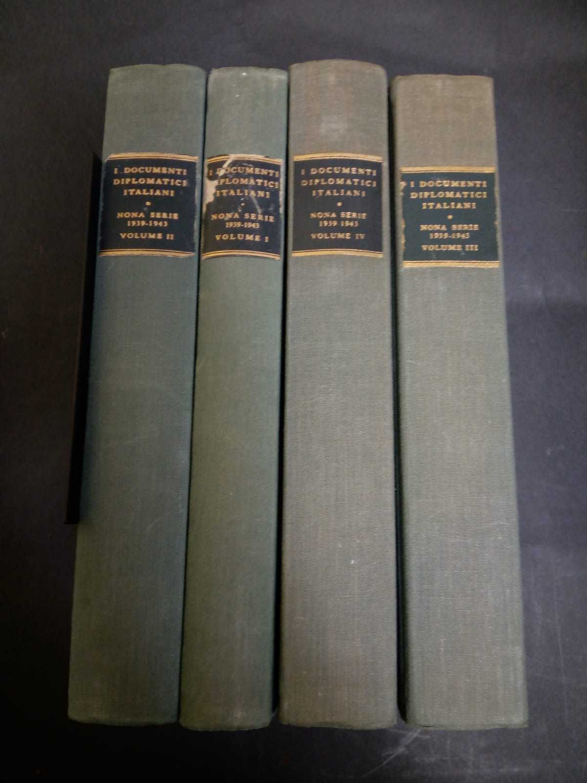 AA.VV. I documenti diplomatici italiani. Nona serie 1939-1943. Voll. I-II-III-IV. …