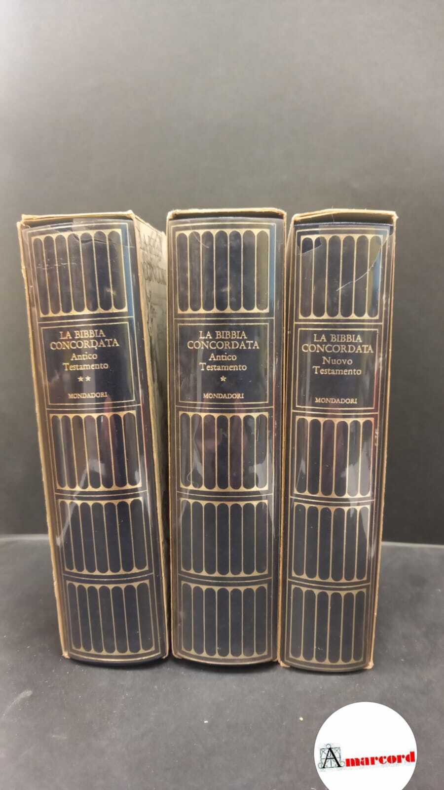 AA.VV. La Bibbia concordata, 3 volumi. Mondadori, Meridiani, 1982