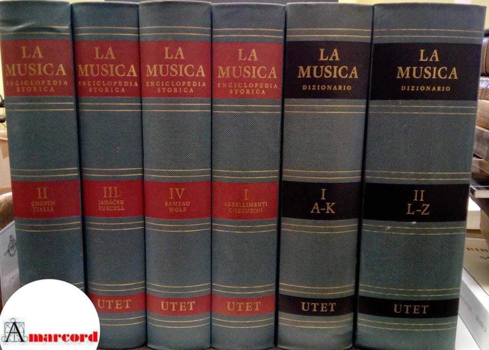AA.VV, La musica. Enciclopedia storica (4 voll.) e Dizionario (2 …