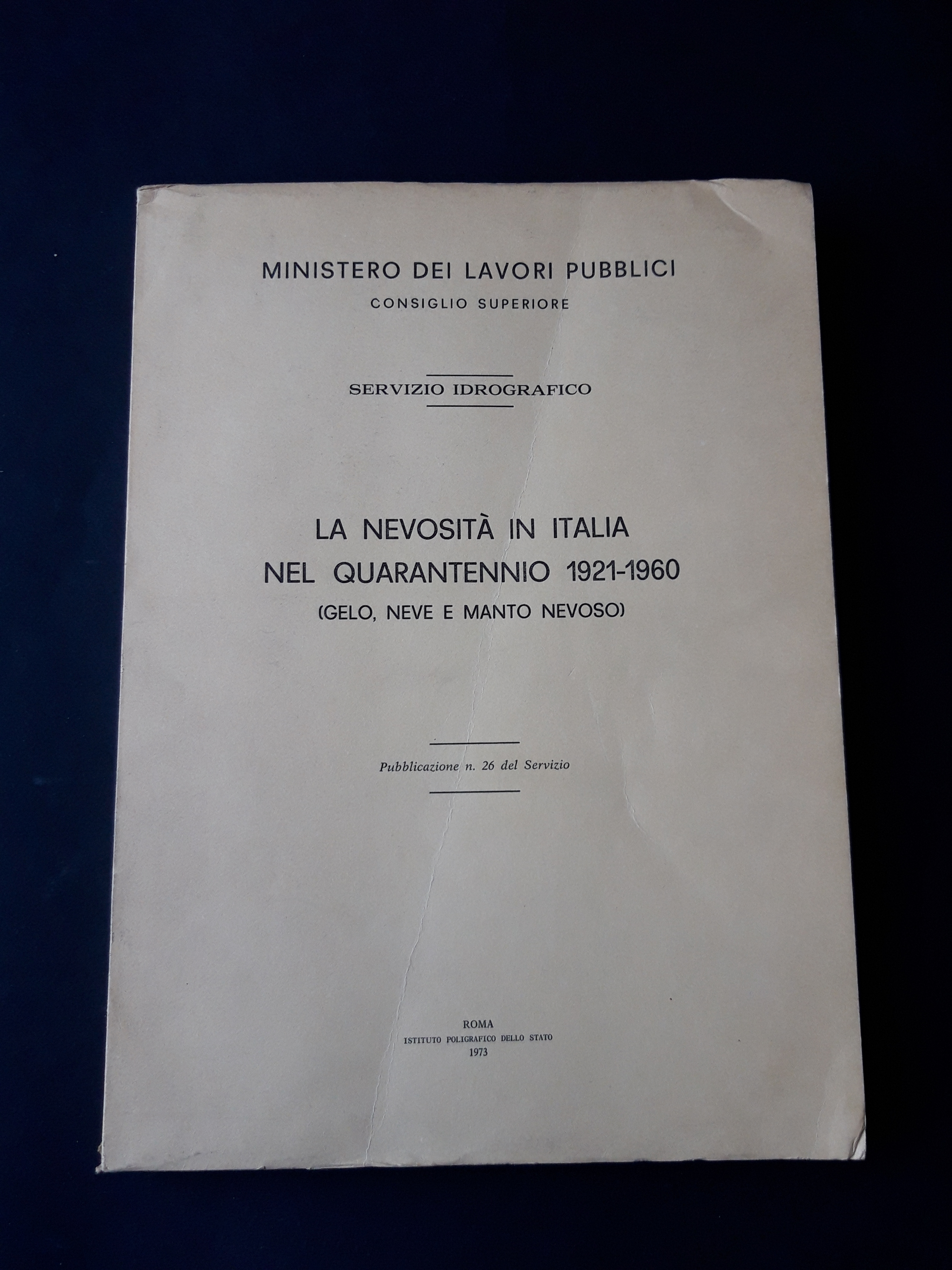 AA. VV. La nevosità in Italia nel quarantennio 1921 - …