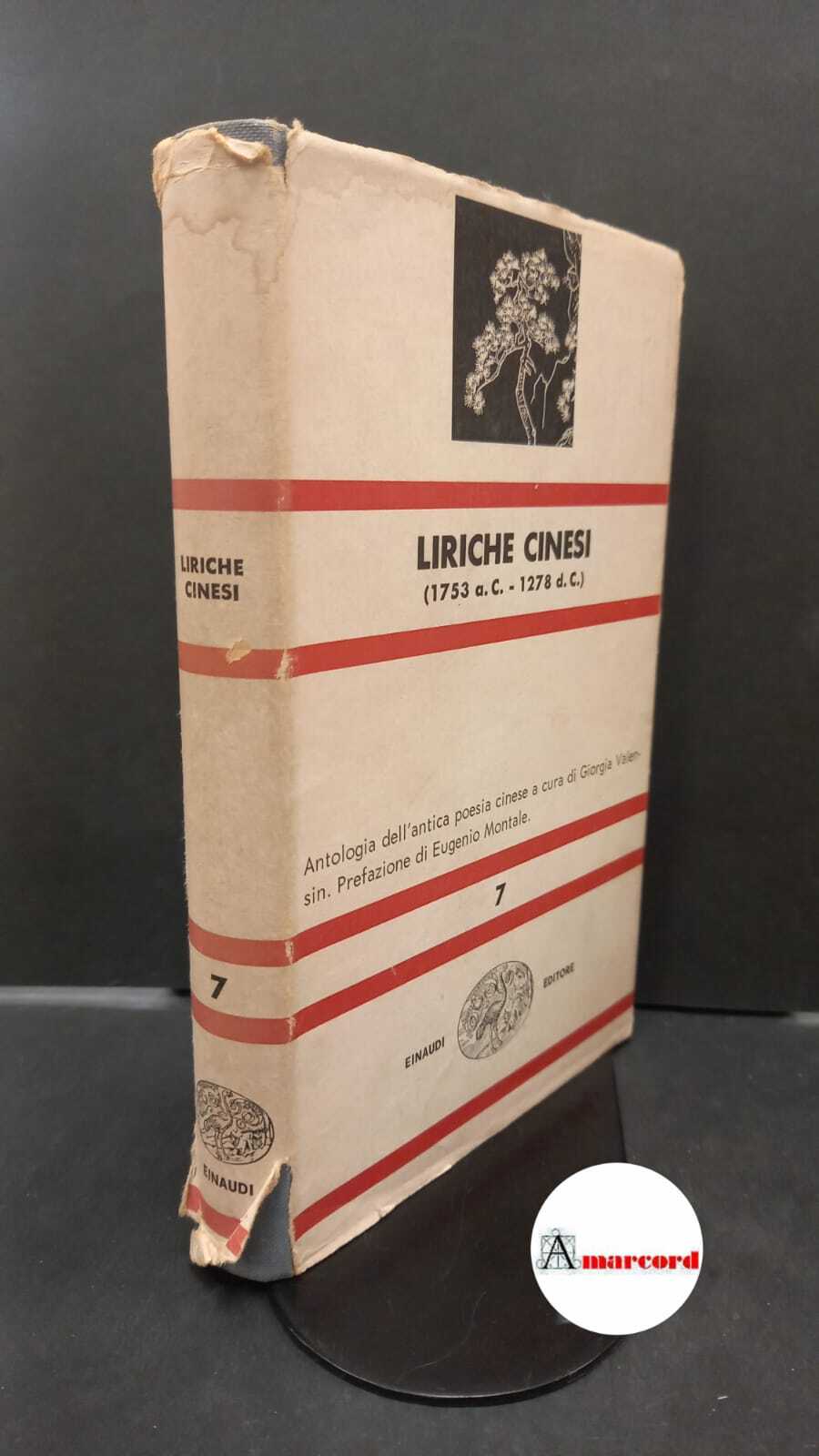 AA. VV. Liriche cinesi. Einaudi. 1962
