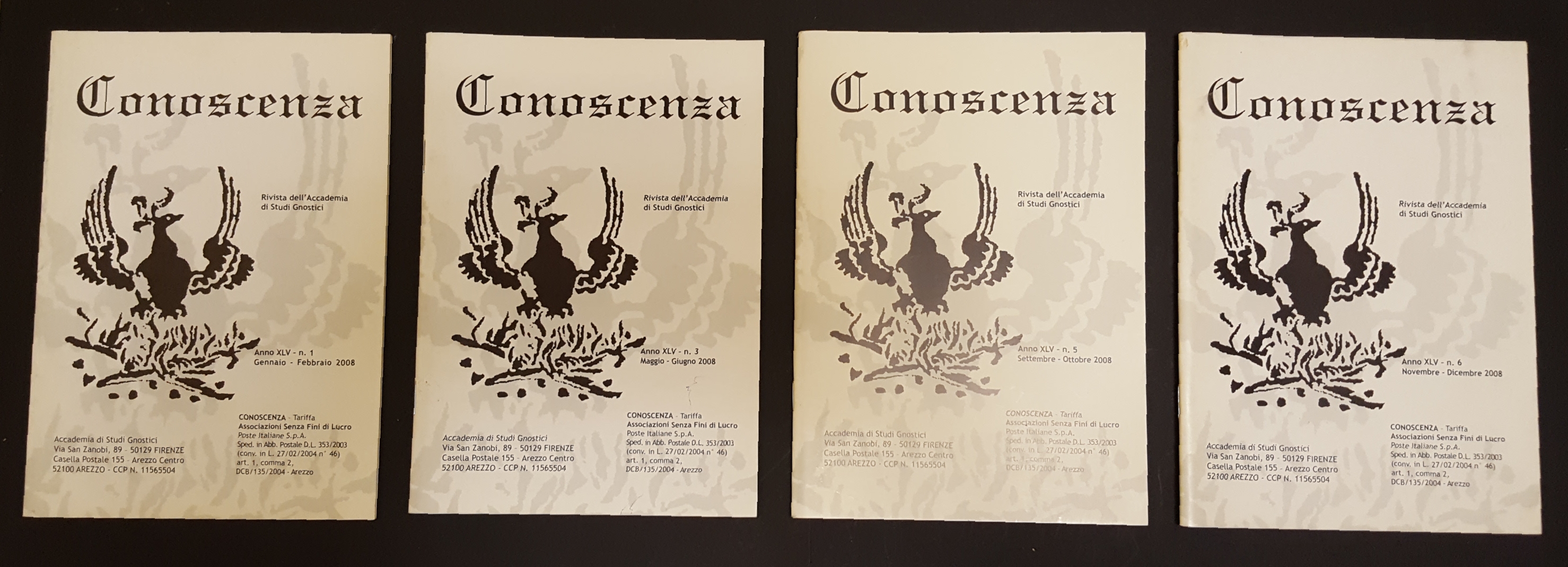 AA. VV. Rivista Conoscenza. Accademia di Studi Gnostici. 2008. n. …