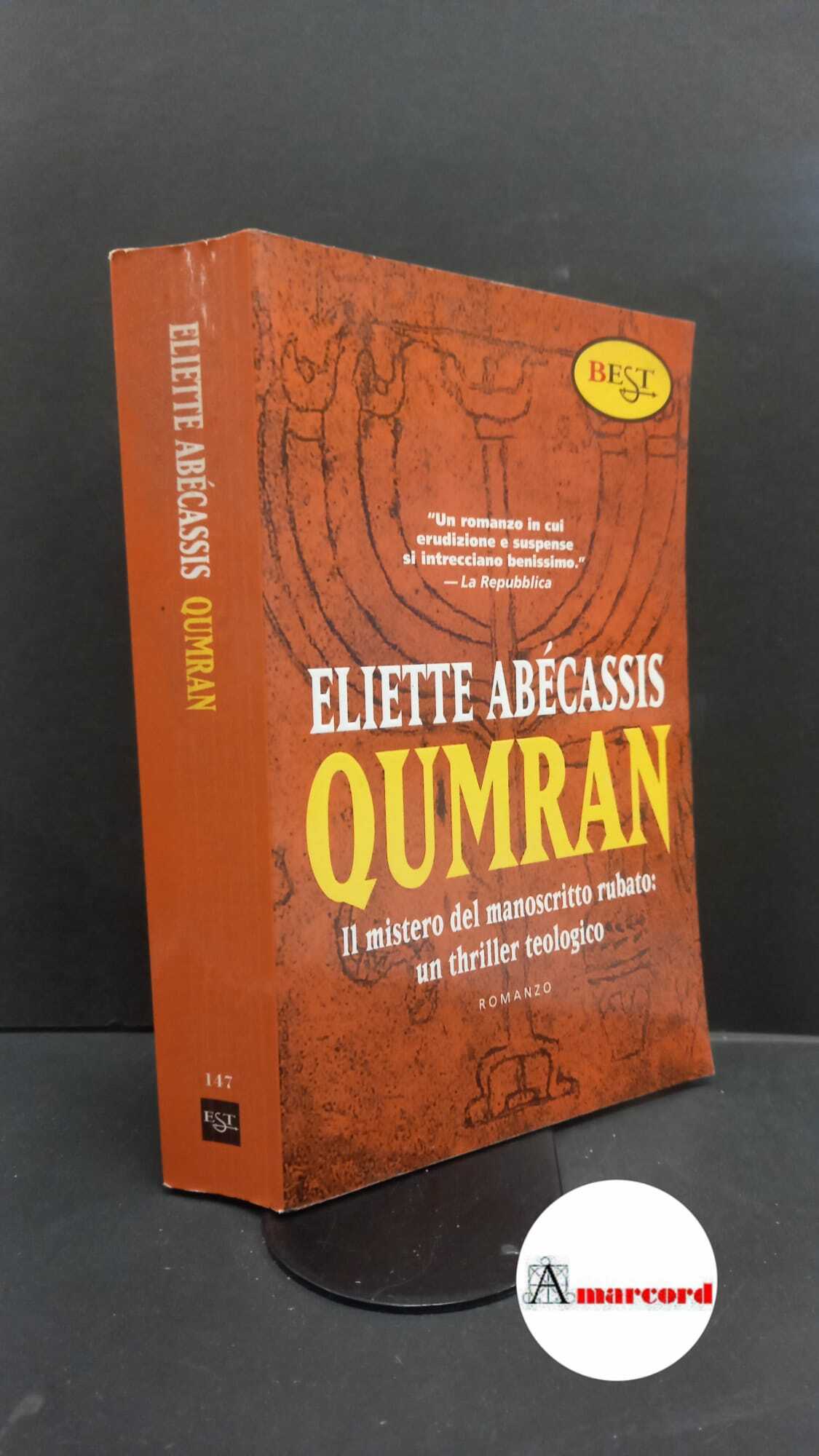 Abécassis, Éliette. , and Caviglione, Massimo. Qumran Milano M. Tropea, …