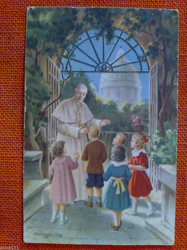 Adelina Zandrino - CARTOLINA ILLUSTRATA / BEATO PIO X - …