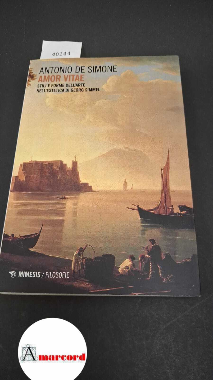 Amor vitae. Stili e forme dell'arte nell'estetica di Georg Simmel