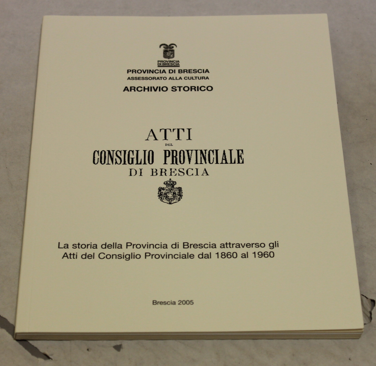 Atti del Consiglio provinciale di Brescia