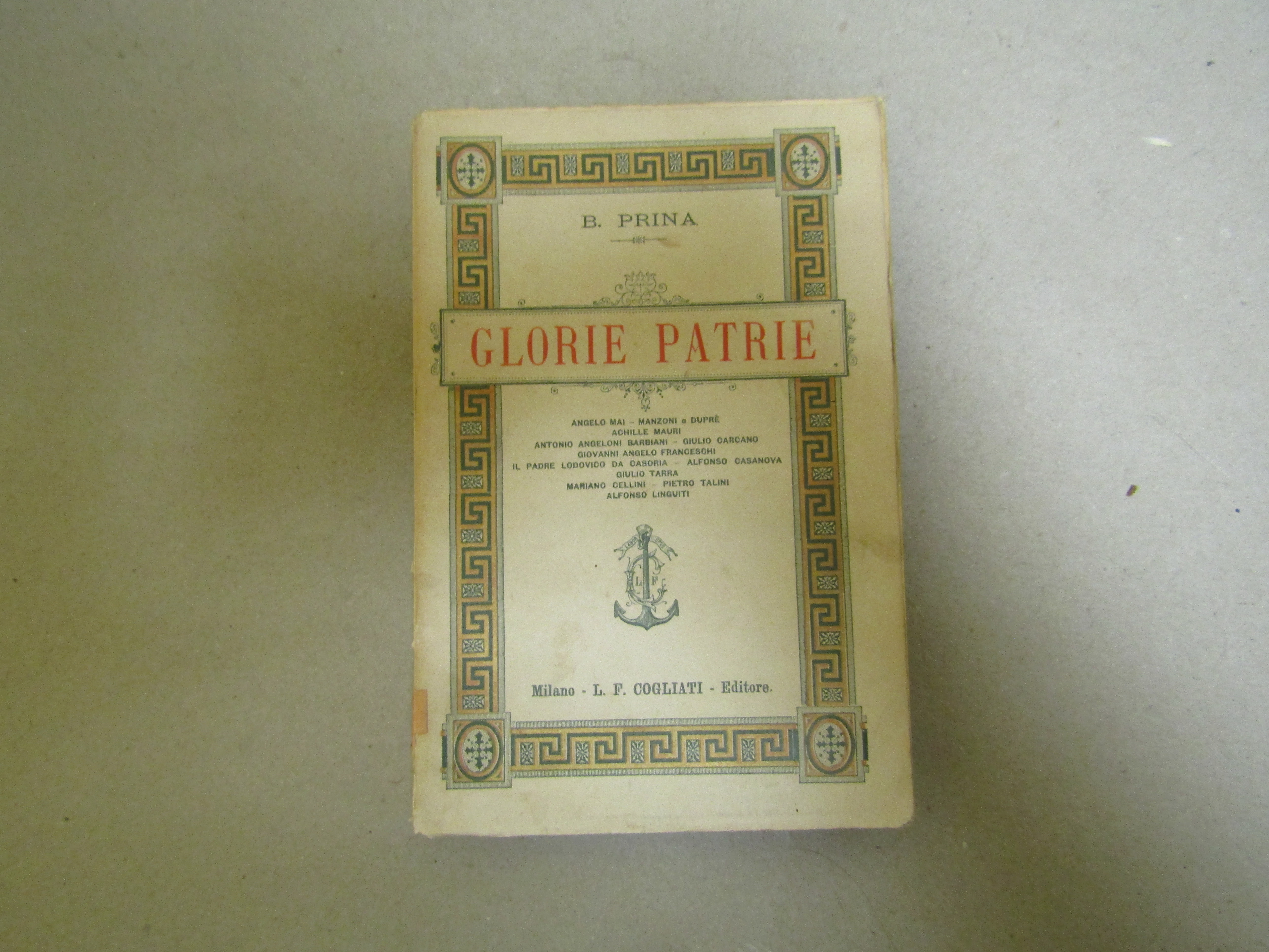 B. Prina. Glorie patrie