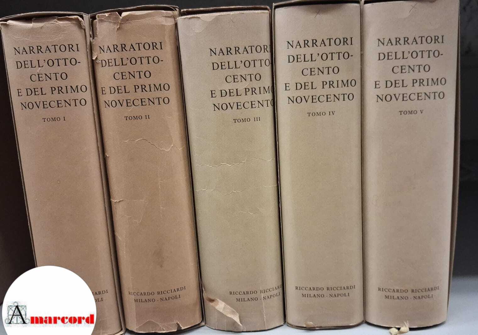 Borlenghi, Aldo. Narratori dell'Ottocento e del primo Novecento 5 voll. …