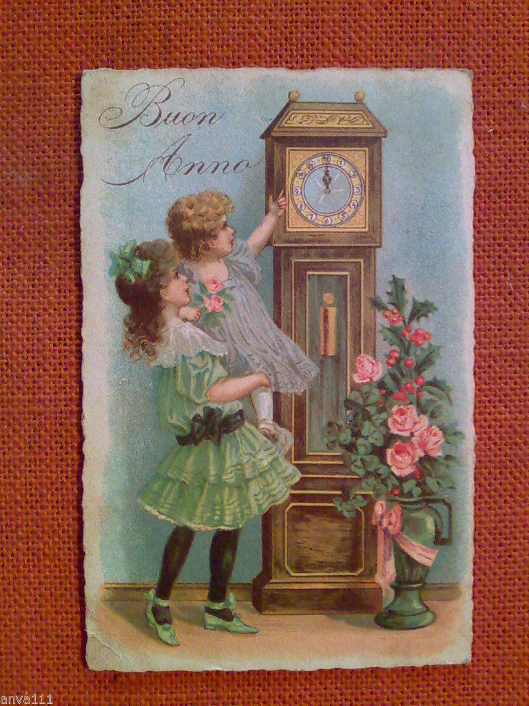 BUON ANNO / cartolina illustrata 1927