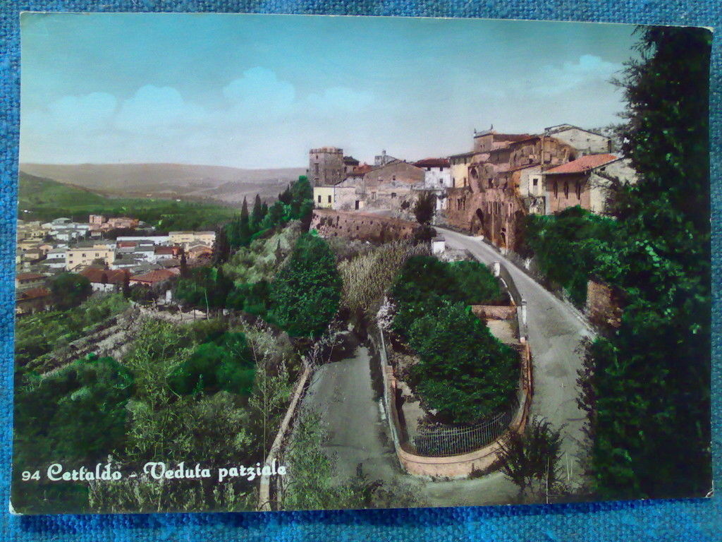 Cartolina di CERTALDO - veduta parziale - viaggiata 1967