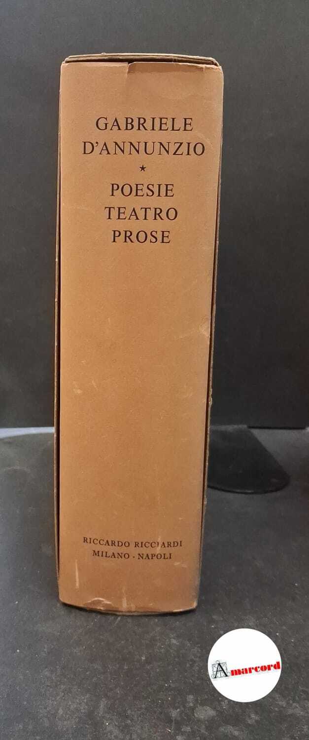 D'Annunzio, Gabriele. , and Praz, Mario. , Gerra, Ferdinando. Poesie, …