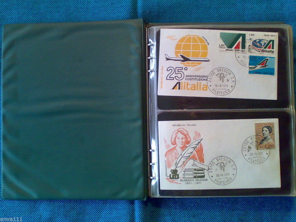 DA COLLEZIONISTA, ALBUM CON 88 BUSTE PRIMO GIORNO DA 16-IX-1971 …