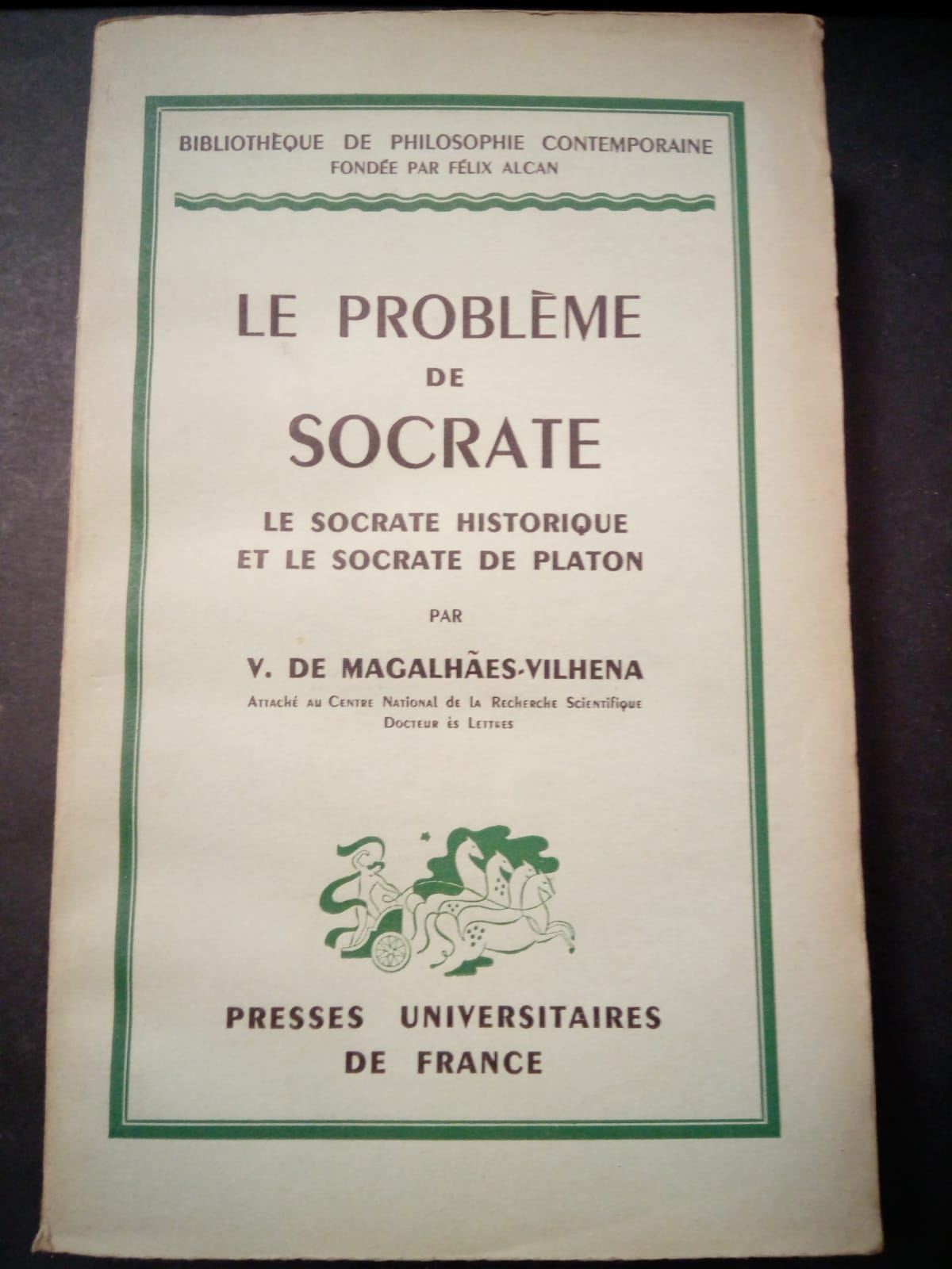 De Magalhaes-vilhena V. Le probleme de Socrate. Le socrate historique …