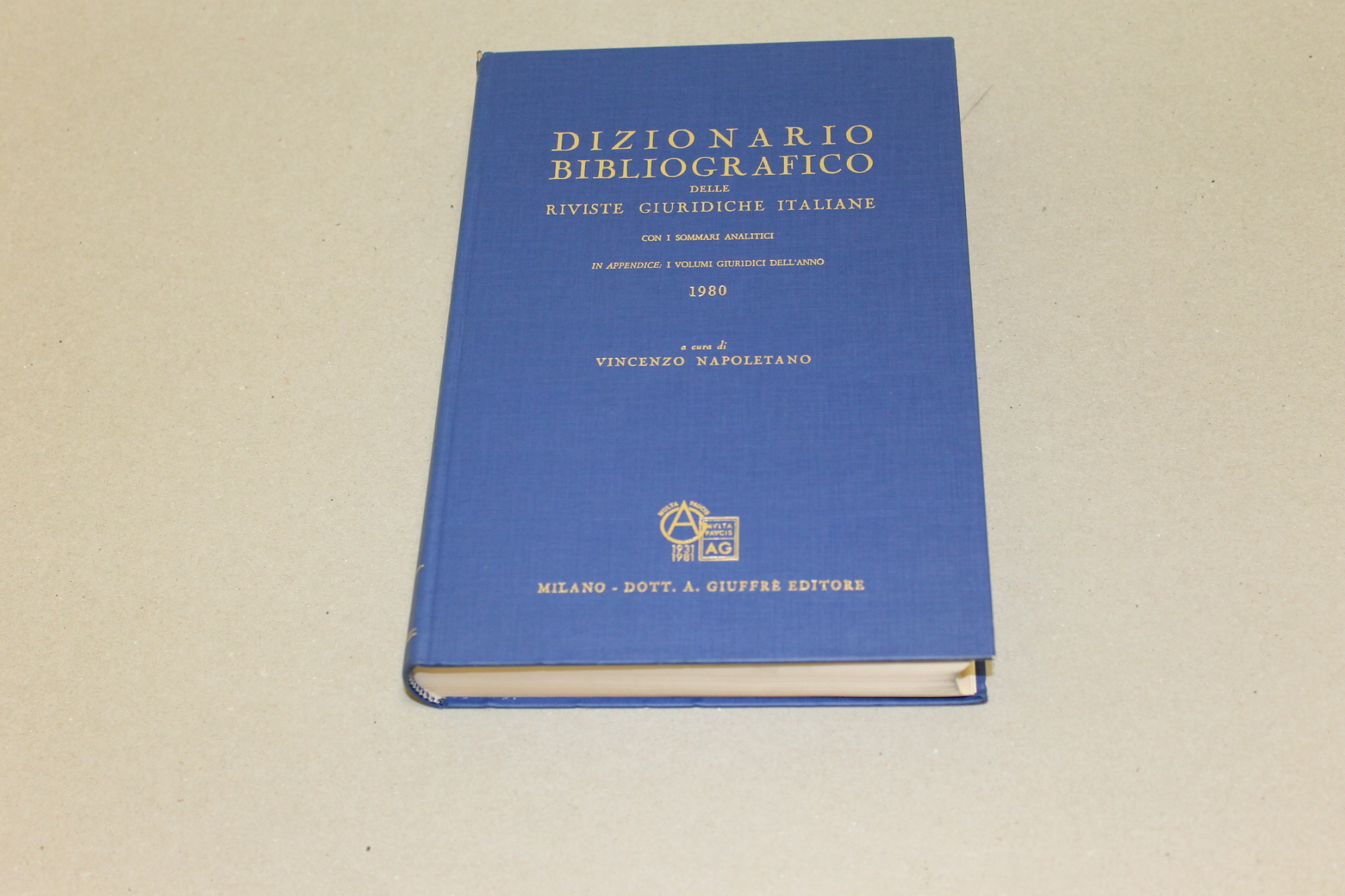 Dizionario bibliografico delle riviste giuridiche italiane 1980