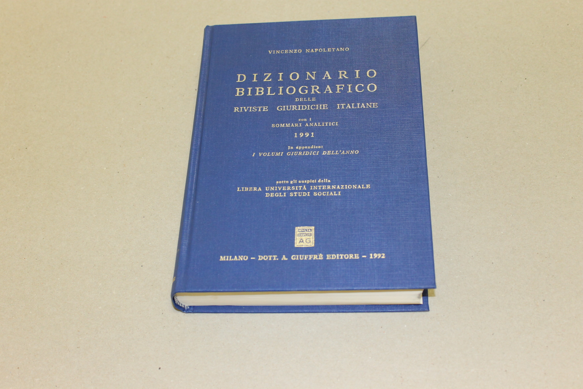 Dizionario bibliografico delle riviste giuridiche italiane 1991