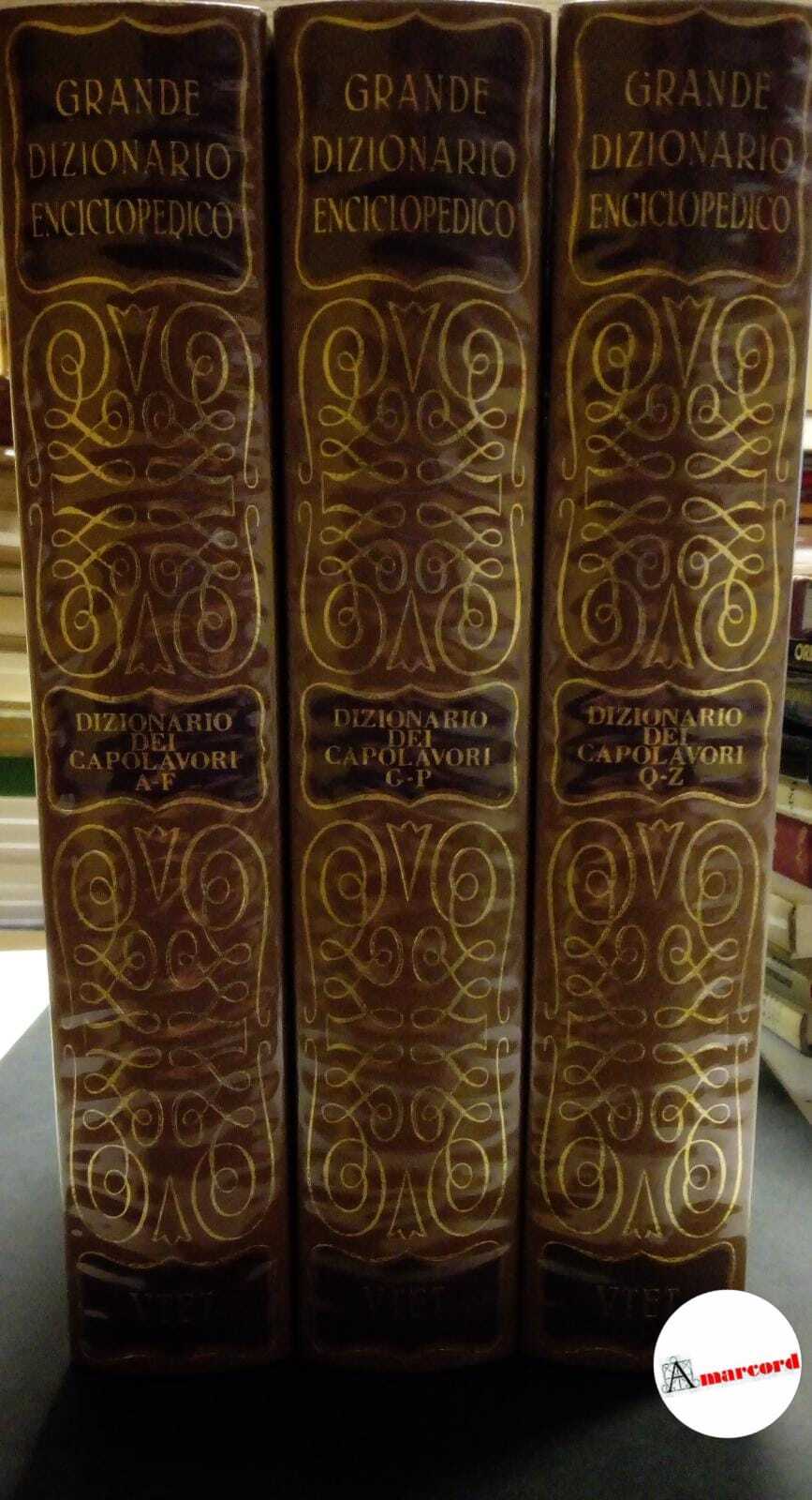 Dizionario dei capolavori (3 voll.), Utet, 1987.