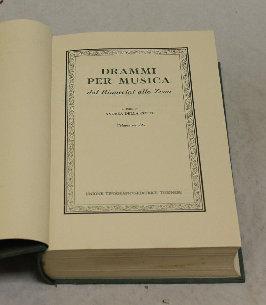 Drammi per musica volume secondo - UTET