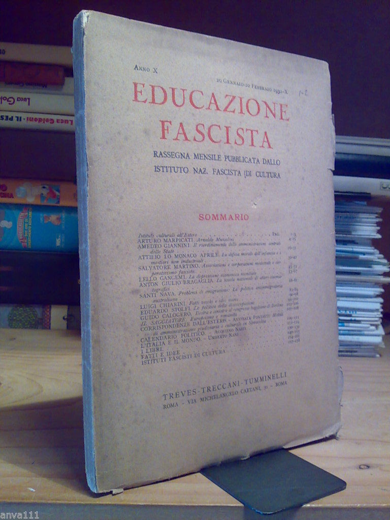 EDUCAZIONE FASCISTA / Rassegna Mensile - gennaio febbraio 1932 - …