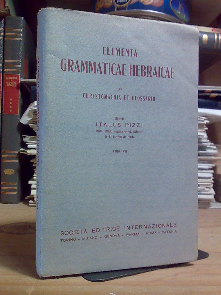 ELEMENTA GRAMMATICAE HEBRAICAE cum Chrestomathia et Glossario - 1935