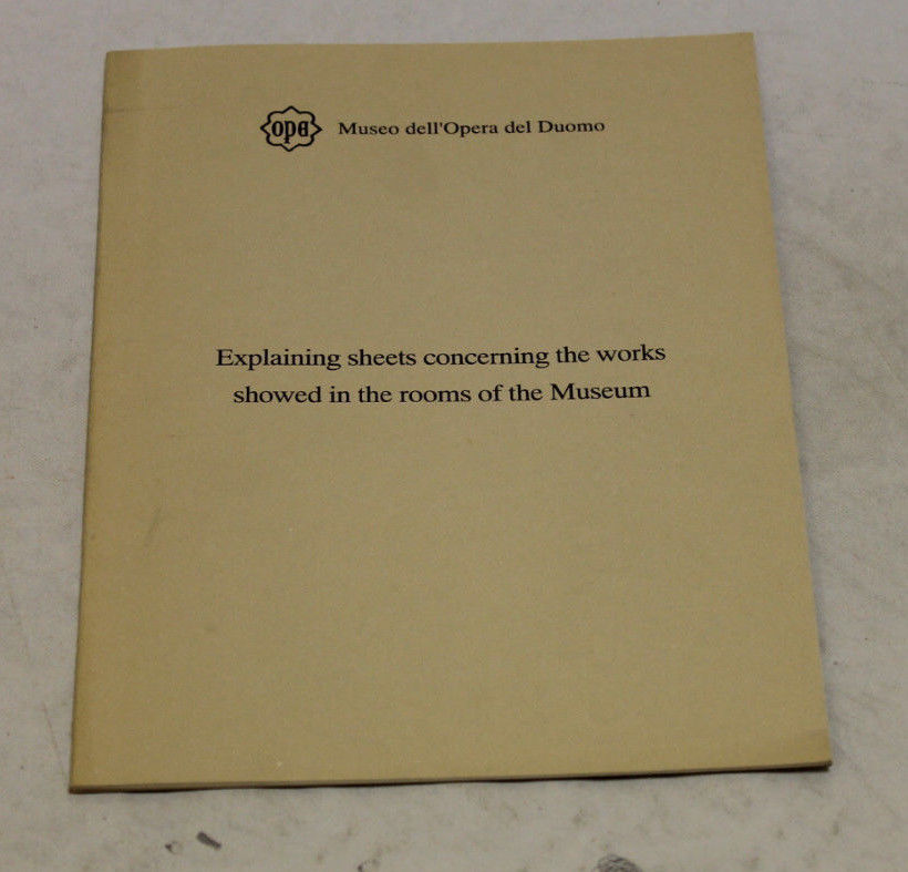 Explaining sheets concerning the works showed in the rooms of …