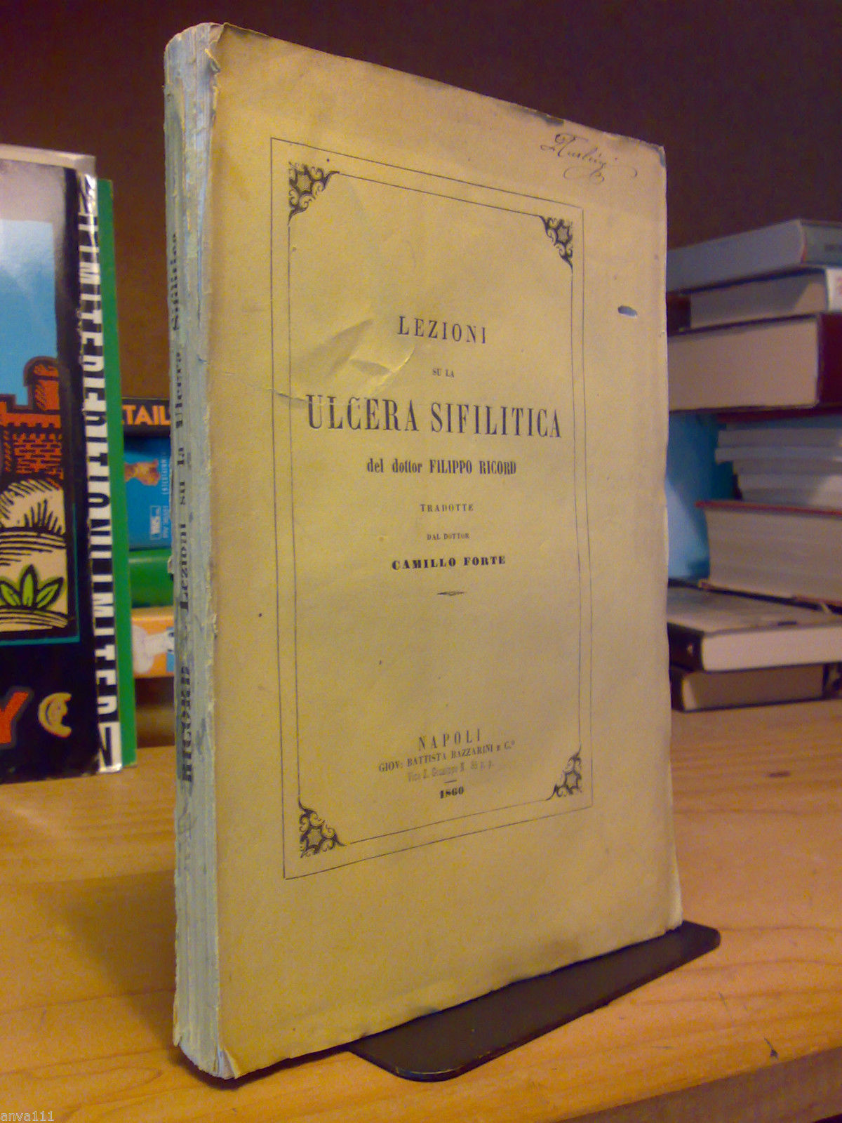 F. Ricord - LEZIONI su la ULCERA SIFILITICA tradotte dal …