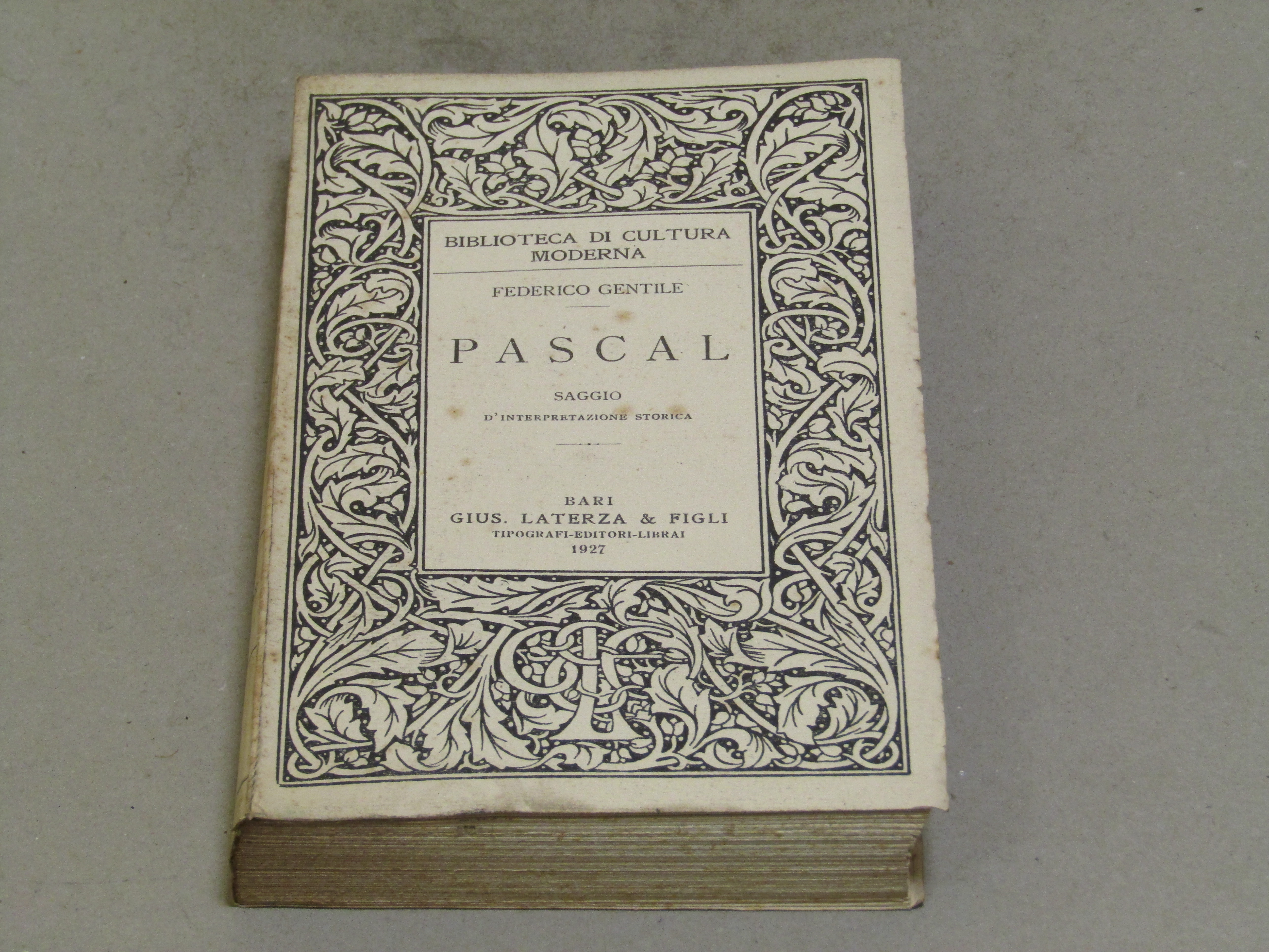 Federico Gentile. Pascal