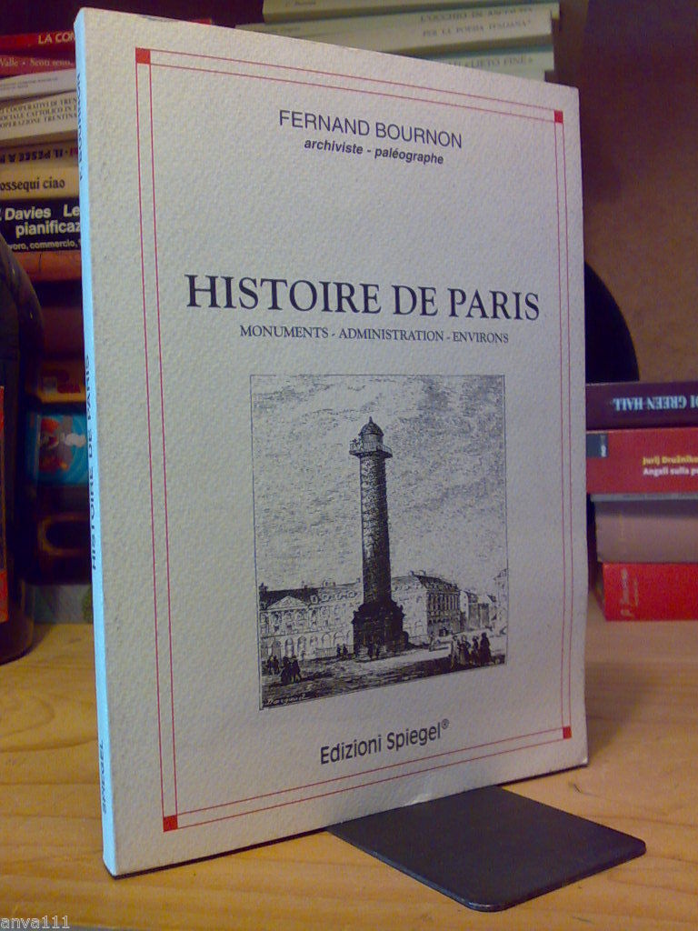 Fernand Bournon - HISTOIRE DE PARIS - 1998