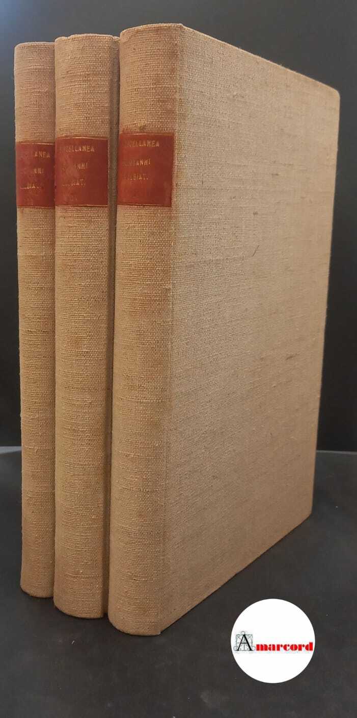 Galbiati, Giovanni. Miscellanea Giovanni Galbiati Milano U. Hoepli, 1951