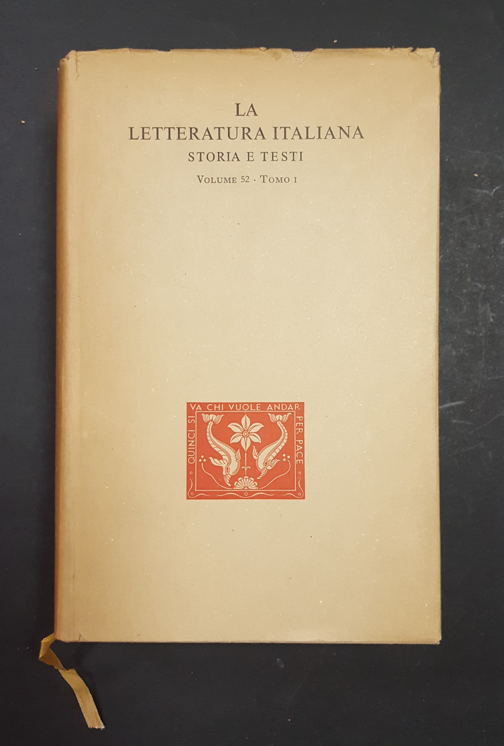 Giacomo Leopardi. Opere. Ricciardi. 1956. Tomo I