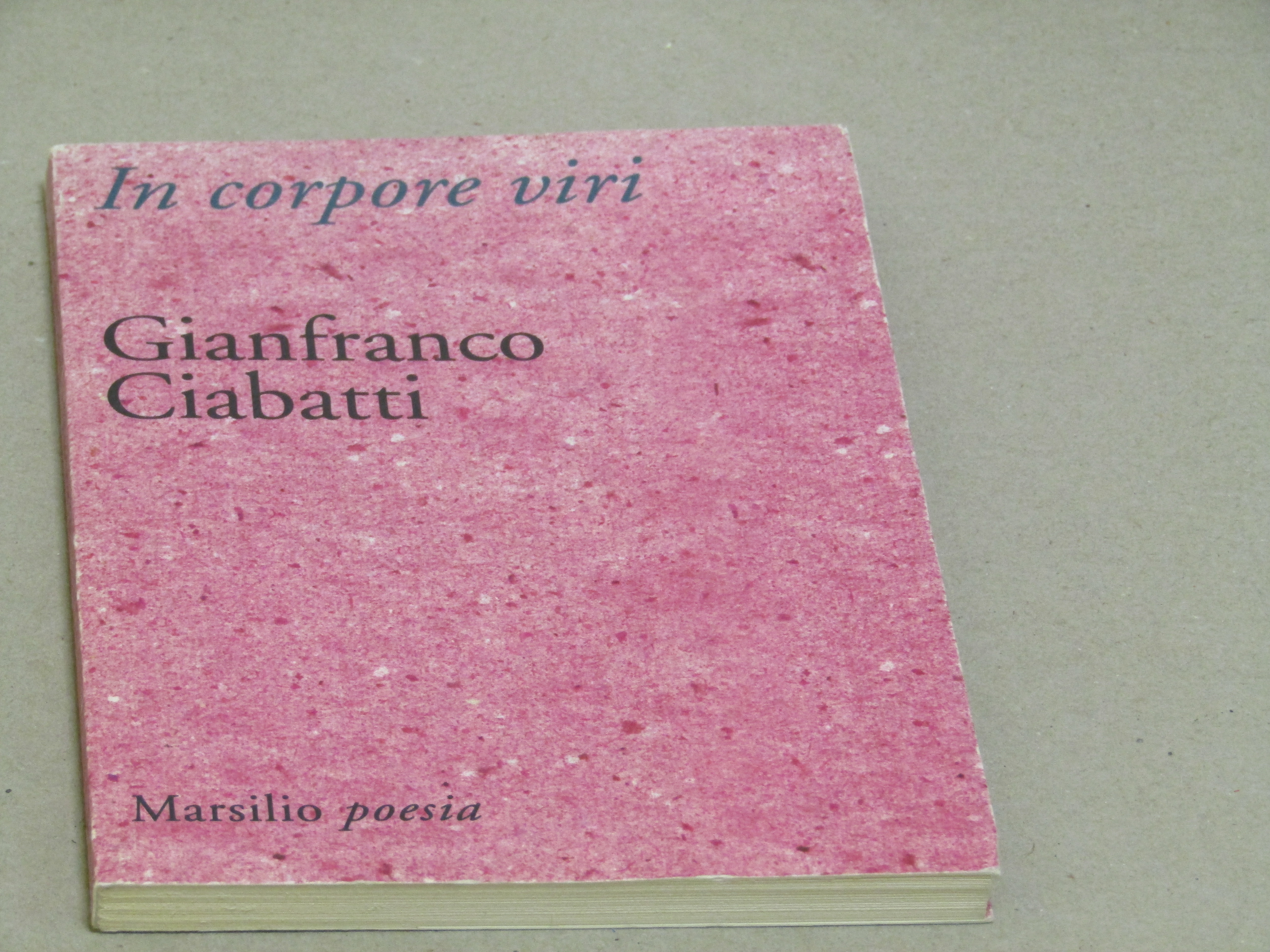 Gianfranco Ciabatti. In corpore viri