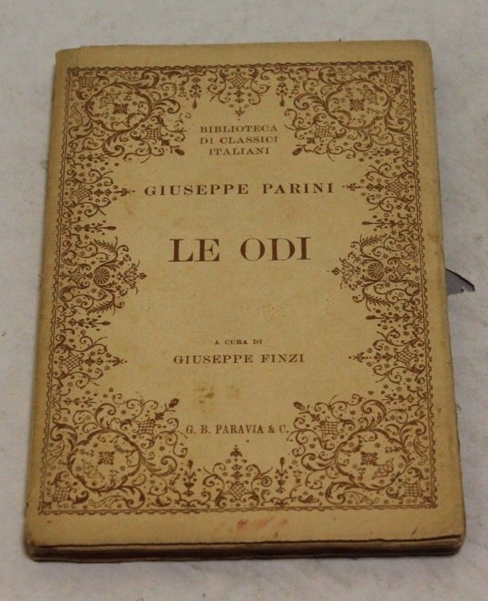 Giuseppe Parini - Le odi