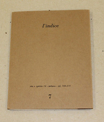 I "Fogli" di Orsenigo - L'Indice