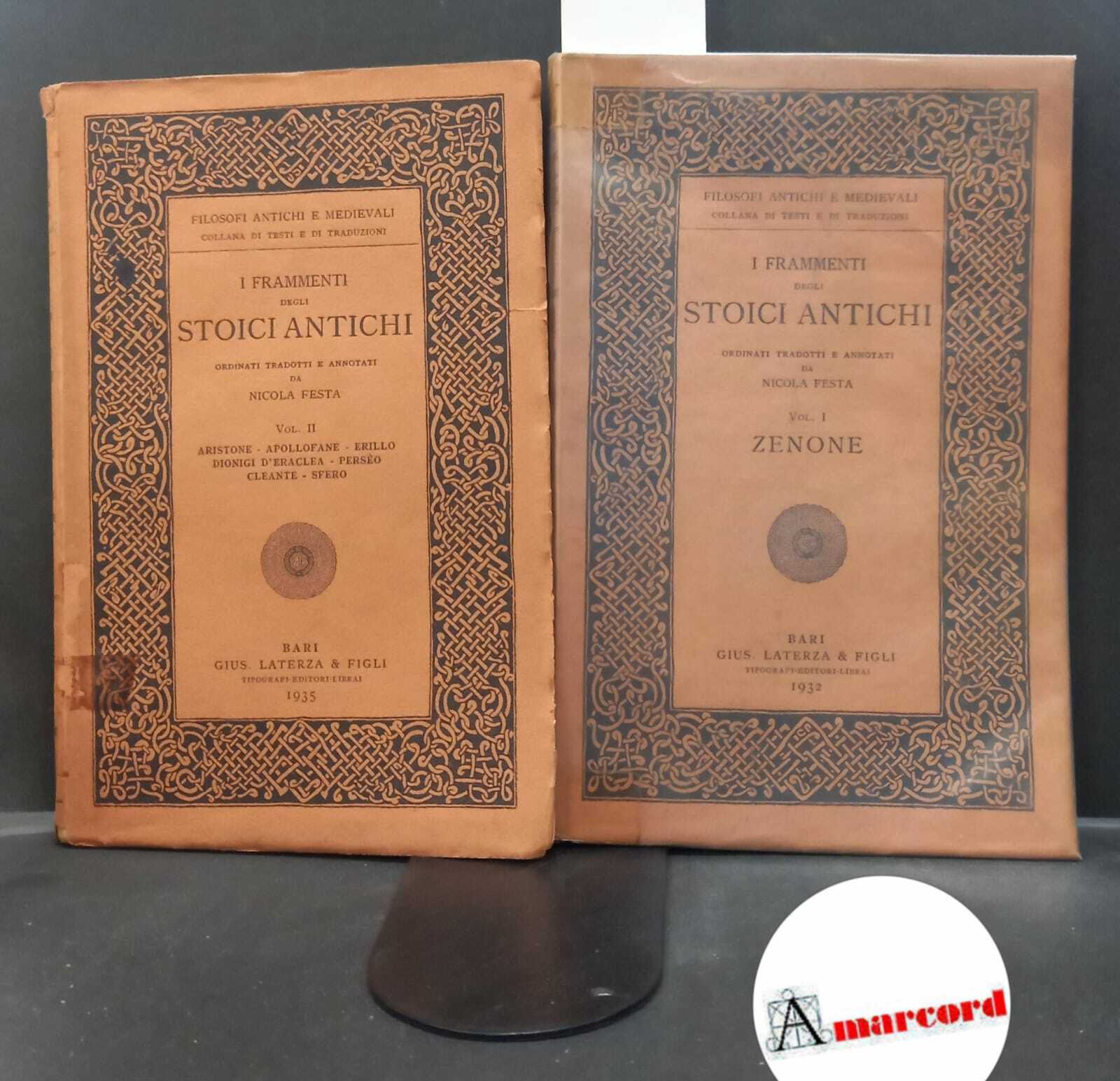 I frammenti degli stoici antichi 2 voll.