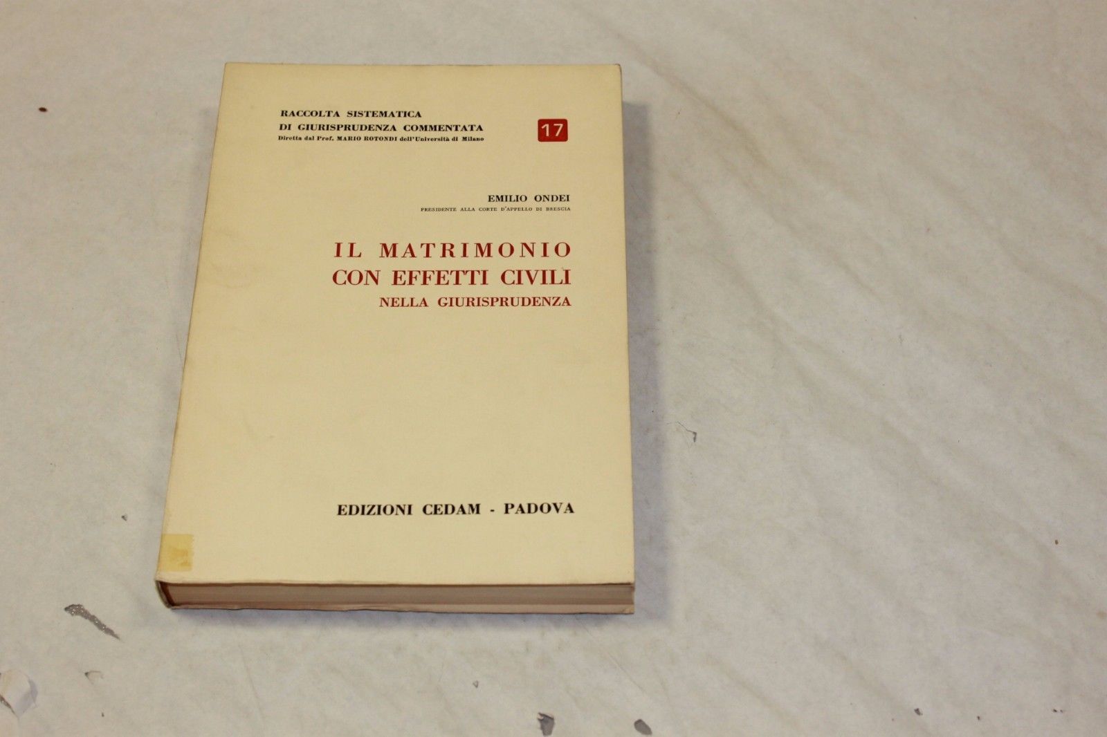 Il matrimonio con effetti civili nella giurisprudenza