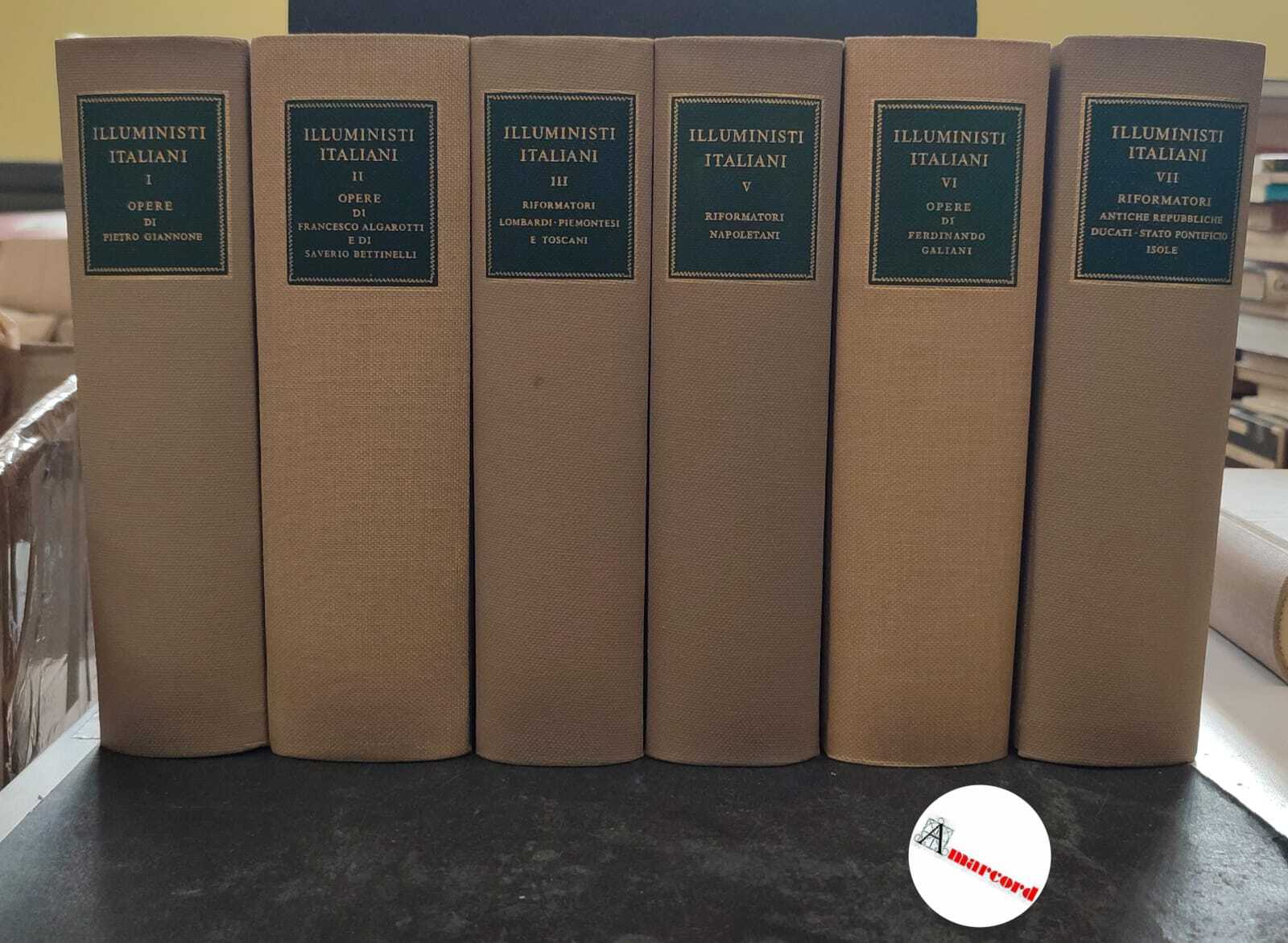 Illuministi italiani Milano R. Ricciardi, 1958